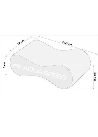 Колобашка SWIRL PULLBUOY Черный, Белый 23,5х8,5х13 см Aqua Speed (367591596)