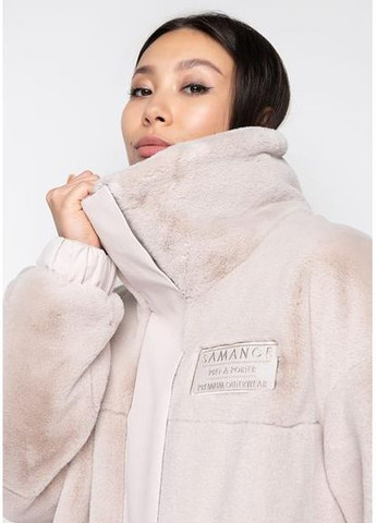 Пальто с капюшоном, трансформер 1314M-C Молоко/ Кремовый SAM M Samange (367724725)