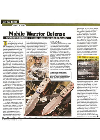 Нож TOPS Knives Stryker Defender ToolBlack No Brand (315881973)