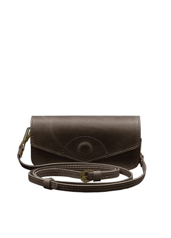 Кожаная сумка-футляр для очков (мини-сумка) тёмно-коричневый Crazy Horse (A-028168) BlankNote (328444733)