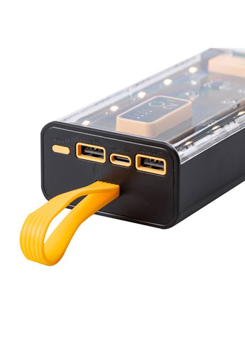 Повербанк X-101 Fast Charge Power Bank 20000mAh внешний аккумулятор 4 встроенных кабеля 0281_Lu Smartx (322340323)