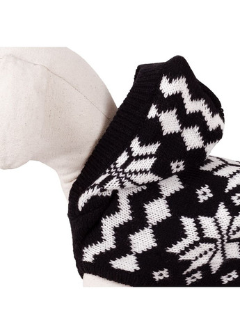 Худі для собак, чорно-білий, L, 35см Happet (357074903)