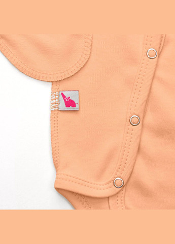 Боді з діагональною застібкою по всій довжині Peach Tunes (315893380)