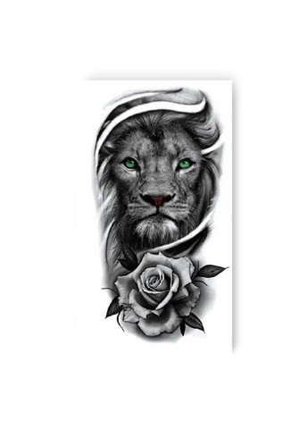 Тату "Лев и роза" Tattooshka (304292284)
