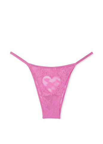 Жіночі трусики Lace Rhinestone Heart Hardware Brazilian Victoria's Secret (366422401)