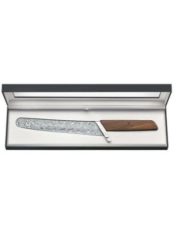 Нож кухонный Swiss Modern Damast Bread&Pastry серрейтор (лезвие: 220мм), орех, подар. коробка Vx69070.22WJ21 Victorinox (396847854)
