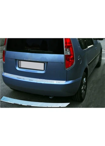 Накладка на задній бампер (нерж) Глянець для Skoda Roomster 2006-2015 рр Omsa (389424691)