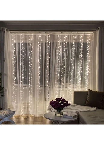 Новогодняя гирлянда Хвойная лапа 3х2 м 400 LED Белый свет D400LED2MW Garlando (402004678)
