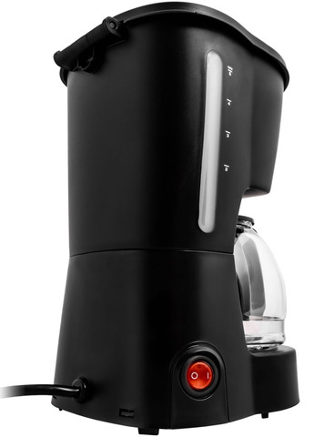 Кавоварка крапельна (фільтраційна) 0.6 л 600W чорно-срібляста Liberton (370142160)