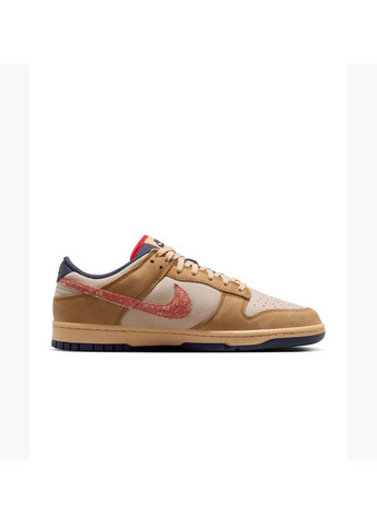 Коричневые демисезонные мужские кроссовки dunk low retro se коричневый Nike