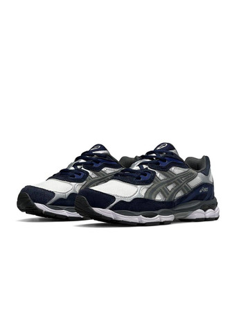 Цветные демисезонные кроссовки мужские, вьетнам Asics Gel-NYC Navy White