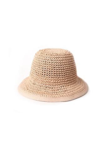 Шляпа с маленькими полями женская бумага розовая CORA LuckyLOOK 376-411 (289478378)