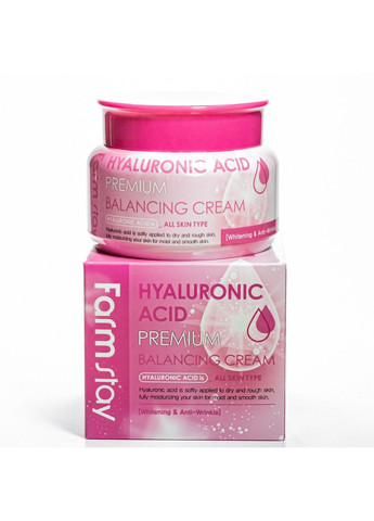 Зволожуючий крем для обличчя hyaluronic acid premium balancing cream FarmStay (282595396)