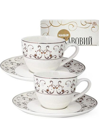 Кавовий сервіз "Констанція" 110мл на 6 персон, фарфоровий S&T (372175798)