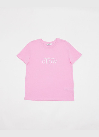 Розовая футболка,розовый с принтом, Pink Woman