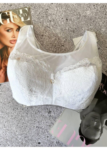 Білий бюстгальтер з м'якою чашкою білий Lanny Mode