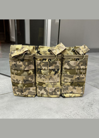 Армійський підсумок на 3 магазини,, сумка на 3 магазини для АК, Піксель, Cordura 1000D WinTac (338625081)