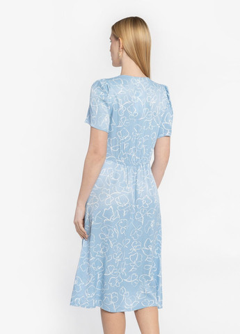Голубое кэжуал платье женское голубое Arber