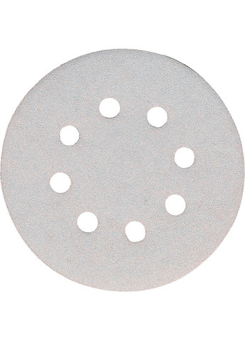 Набір шліфувального паперу P-37421 (125 мм, 8 отворів, К120, 50 шт) білий шліфпапір шліфувальний диск (6890) Makita (295040752)