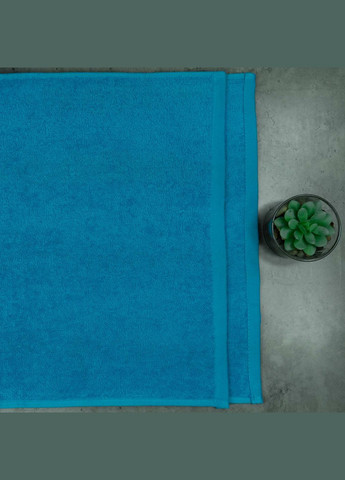 GM Textile набор махровых полотенец 2шт 50х90см, 70х140см 400г/м2 (лазурносерый) бирюзовый производство -