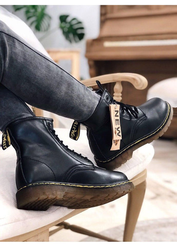 Черевики жіночі та чоловічі Dr. Martens 1460 Black 11822006 Доктор Мартінс (Хутро) No Brand (366322860)