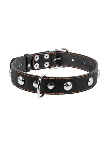 Нашийник " " одинарний з прикрасами (ширина 35мм, довжина 48-63см) чорний Collar (322001701)