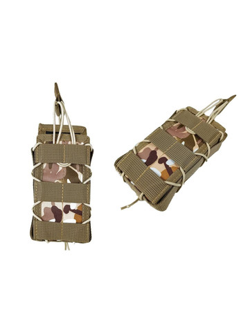 Підсумок під магазин АК/РПК одинарний відкритий Multicam Arid степовий (MOLLE, підсумок на розгрузку, жилет, РПС) EasyFit (362497602)