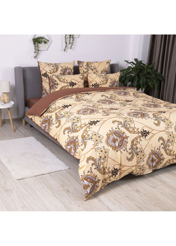 Двоспальний комплект постільної білизни Бязь з наволочками 70*70 см, 115 гр/м2 Chocolate Fusion Коричневий (19540180215) ТЕП (366091880)