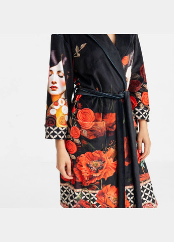 Халат женский из плюшевого велюра эксклюзивный Rose 18315 L-XL FlexDress (336767188)