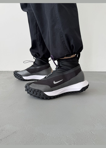 Черные демисезонные кроссовки мужские nike acg mountain fly gore-tex black | найк асж маунтин флай черные No Brand