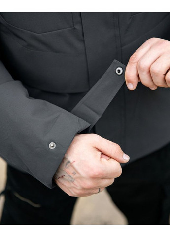 Сіра зимня чоловіча куртка okmel grey No Brand