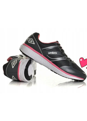 Женские серые кроссовки с розовыми вставками для бега и фитнеса. Umbro Enim серые демисезоны (356130635)