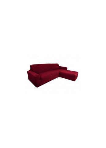 Чехол на угловой диван с выступом (оттоманкой) CONCORDIA (ЖАТКА-КРЕШ) Бордовый Левая Venera (268547860)
