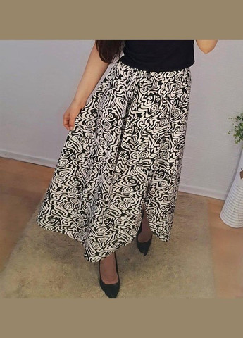 Спідниця жіноча на запах, модна, легка, довжина міді, талія на резинці, пояс в комплекті No Brand (347335513)