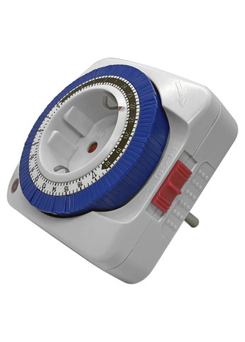 Розетка з таймером електро-механічна добова SwitchTimer X231 16А 230В Біла (XSTLA012415W 7294) XON E-Tech (304422394)