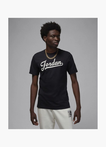 Чорна футболка чоловіча t-shirt flight mvp black fn5958-010 Air Jordan