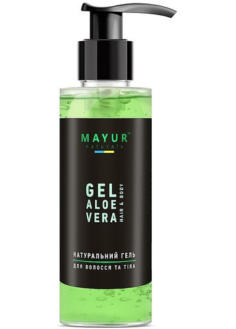 Натуральный гель для волос и тела "Алоэ вера" Hair And Body Aloe Vera Gel 200ml (1187824-14358849) Mayur (368645112)
