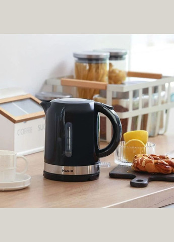 Электрочайник MG-111 1 л, маленький электрочайник, хороший электрический чайник, бесшумный чайник Magio (364664759)