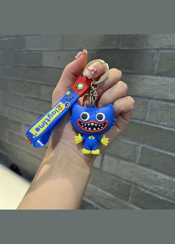 Хаггі Ваггі брелок Huggy Wuggy синій брелок на рюкзак, ключі 5,8 см Shantou (297003765)