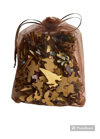 Пазл дерев'яний «Кіт 1» А4 - розвиваючий, 140 деталей, 3D конструктор для дітей від 8 років, з інструкцією, екологічна фанера No Brand (369365646)