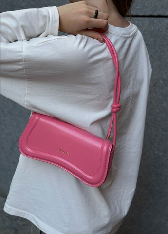 Жіноча рожева сумка 3973 багет No Brand (303322994)