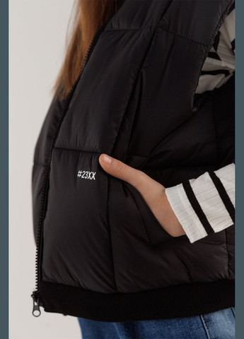 Жилет утепленный для девочки 8017 104 см Черный (2000990310590D) shop (2000990310590) XZKAMI (357436856)