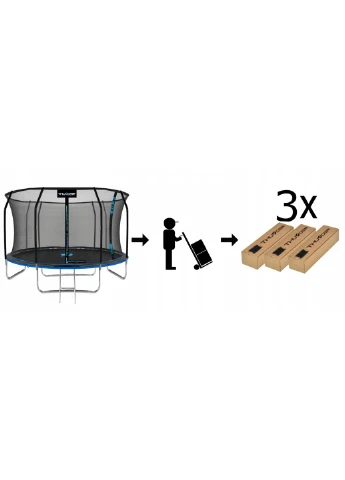 Батут с внутренней сеткой Inside Elite 14FT 435 см Black/Blue Thunder INSIDE-ELITE-14FT-BLUE (380878988)