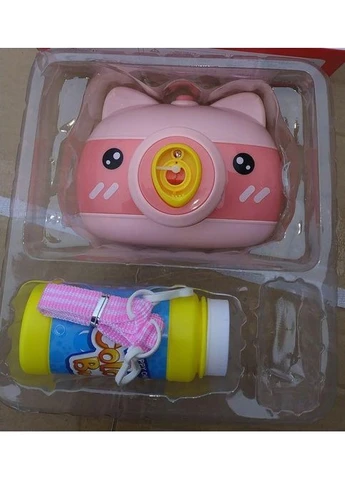 Дитячий фотоапарат для мильних бульбашок Bubble Camera Генератор мильних бульбашок No Brand 60454/9 (402476113)