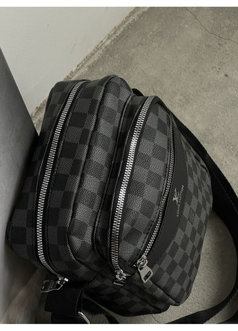 Мужская сумка мессенджерчерез плечо в клетку No Brand (369934935)