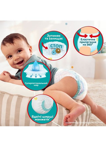 Підгузок Pants Midi Розмір 3 (6-11 кг) 128 шт. (8006540069417) Pampers Pants Midi Розмір 3 (6-11 кг) 128 шт. (357436129)