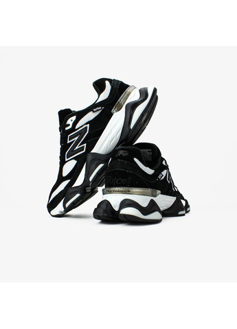 Кроссовки женские и мужские New Balance 9060 Black White | Нью Беланс 9060 черные белые No Brand чёрно-белые демисезоны (367848930)