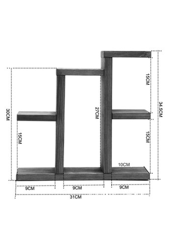 Підставка для квітів з дерева Сабадель охра (ЦВП-000204) No Brand (328224545)