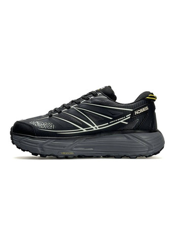 Чорні Осінні кросівки чоловічі hoka No Brand Mafate Speed 2 GTX Black Grey