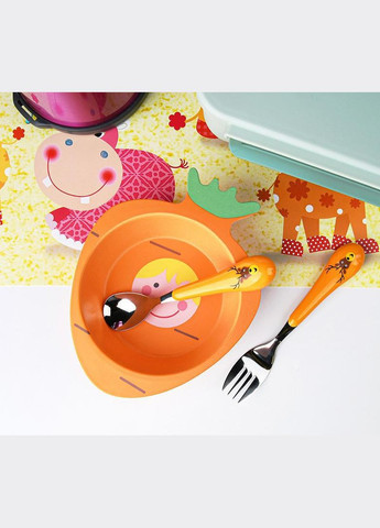 Тарелка детская суповая "Морквина" Ø18см из бамбукового волокна Fissman (330018411)